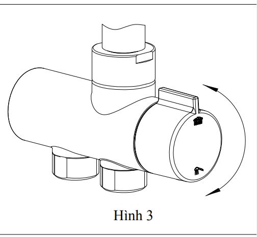 lắp đặt vòi sen nóng lạnh TOTO-lắp nắp chuyển hướng