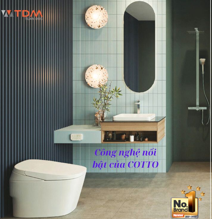 Bồn cầu, lavabo, bồn tiểu, sen vòi Cotto: Nâng tầm cuộc sống với công nghệ đỉnh cao