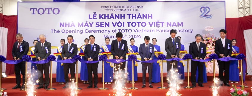 TOTO Việt Nam Khánh Thành Nhà Máy Sen Vòi Đầu Tiên Tại Tỉnh Vĩnh Phúc