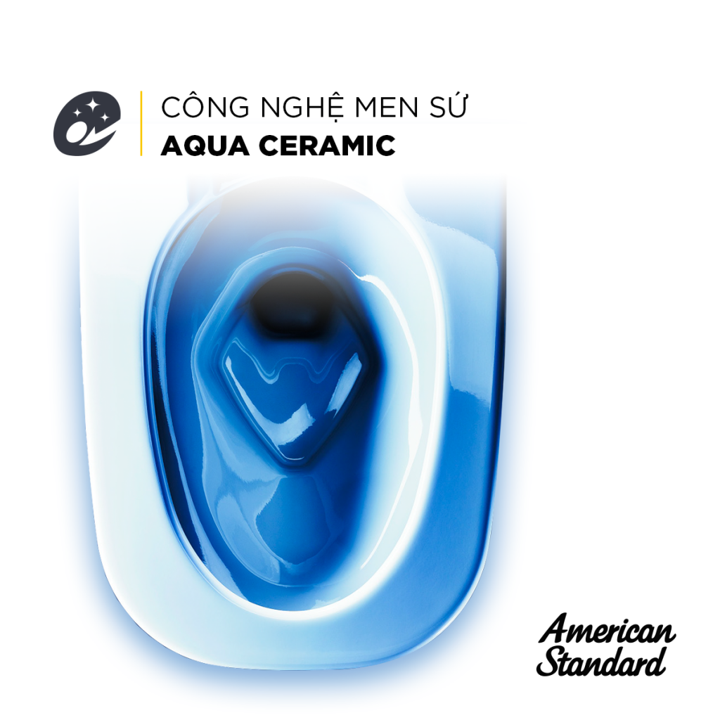 Công nghệ men sứ Aqua Ceramic bồn cầu American