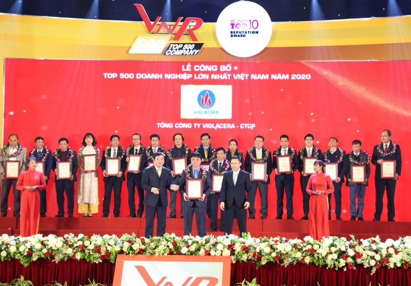 Viglacera được vinh danh trong top 500 doanh nghiệp lớn nhất Việt Nam