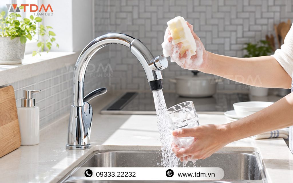 Mẹo vệ sinh vòi bếp TOTO định kỳ từ trong ra ngoài từ chuyên gia TDM Tuấn Đức