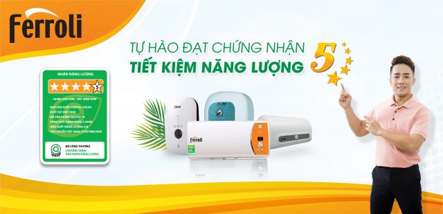 Máy nước nóng Ferroli tiết kiệm điện 