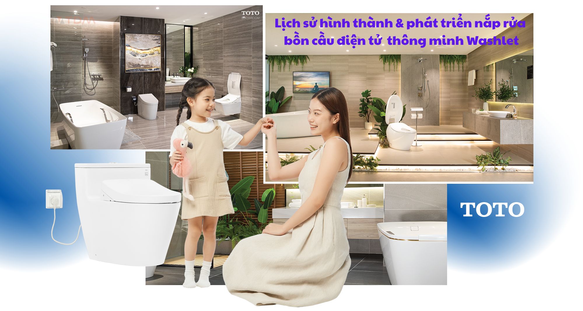 Lịch sử hình thành và phát triển nắp rửa bồn cầu điện tử thông minh Washlet mà ít ai biết