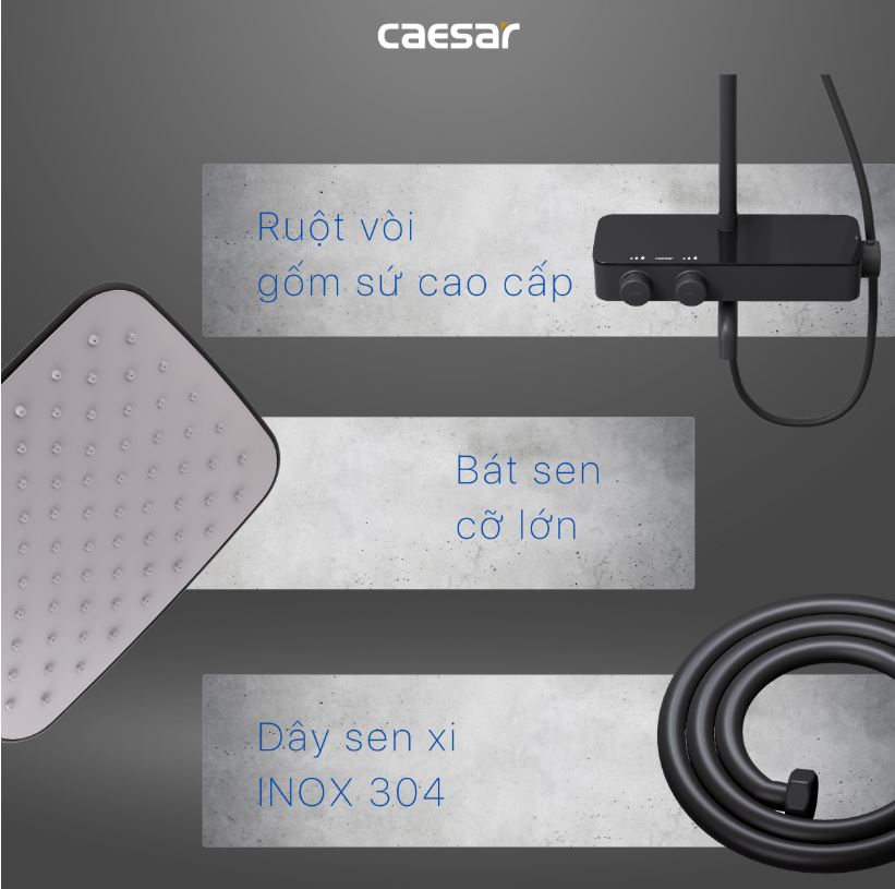 Lõi vòi sen CAESAR được làm chất liệu gì?