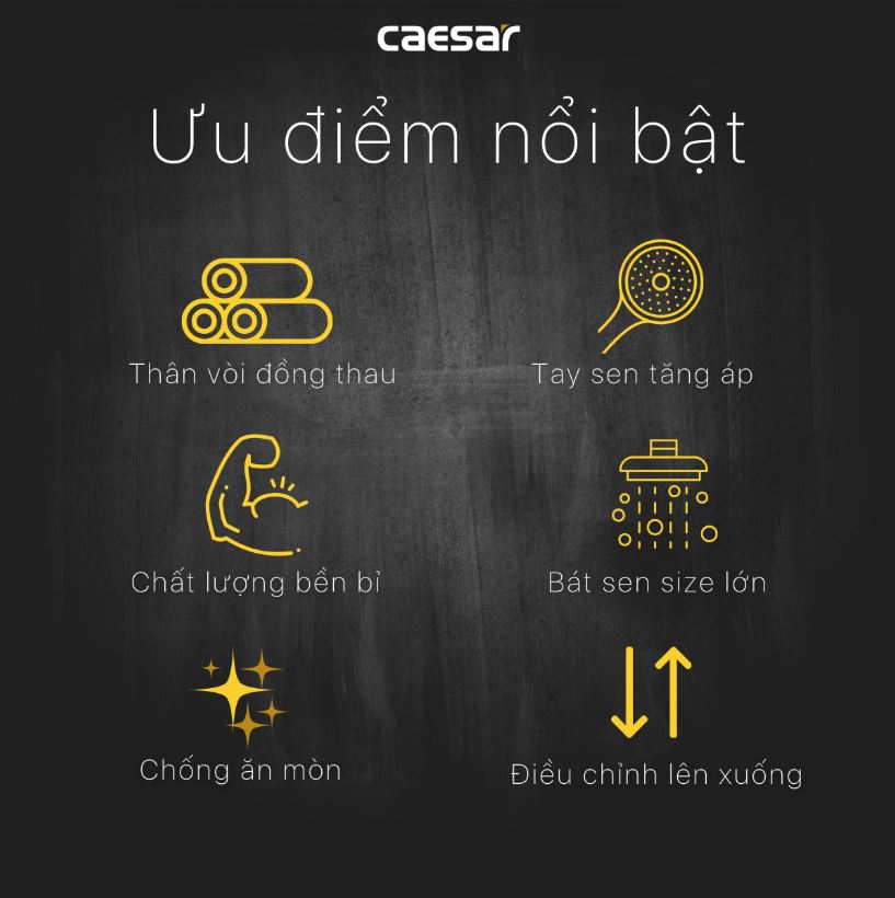 Sen tắm CAESAR chất lượng như thế nào?