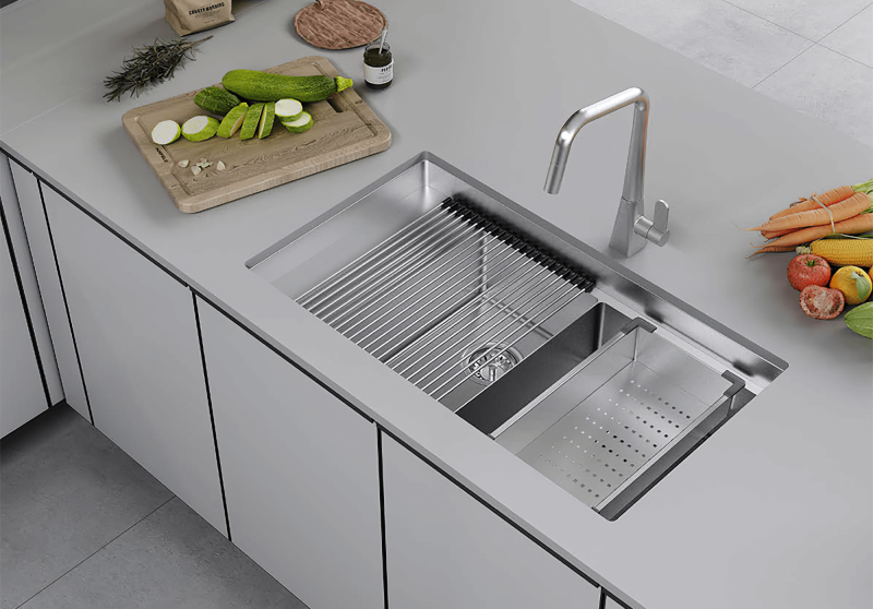 Chậu rửa chén Hafele chất liệu inox