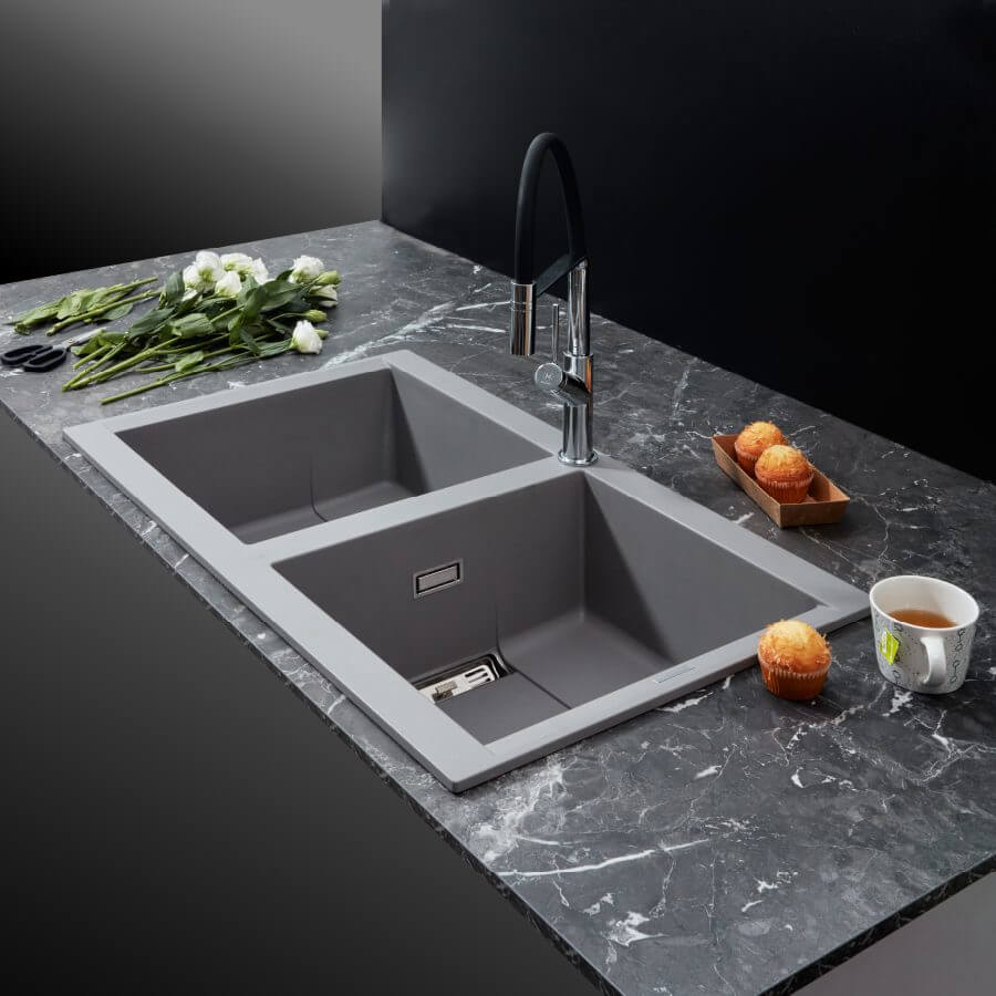 Chậu rửa chén Hafele chất liệu đá Granite
