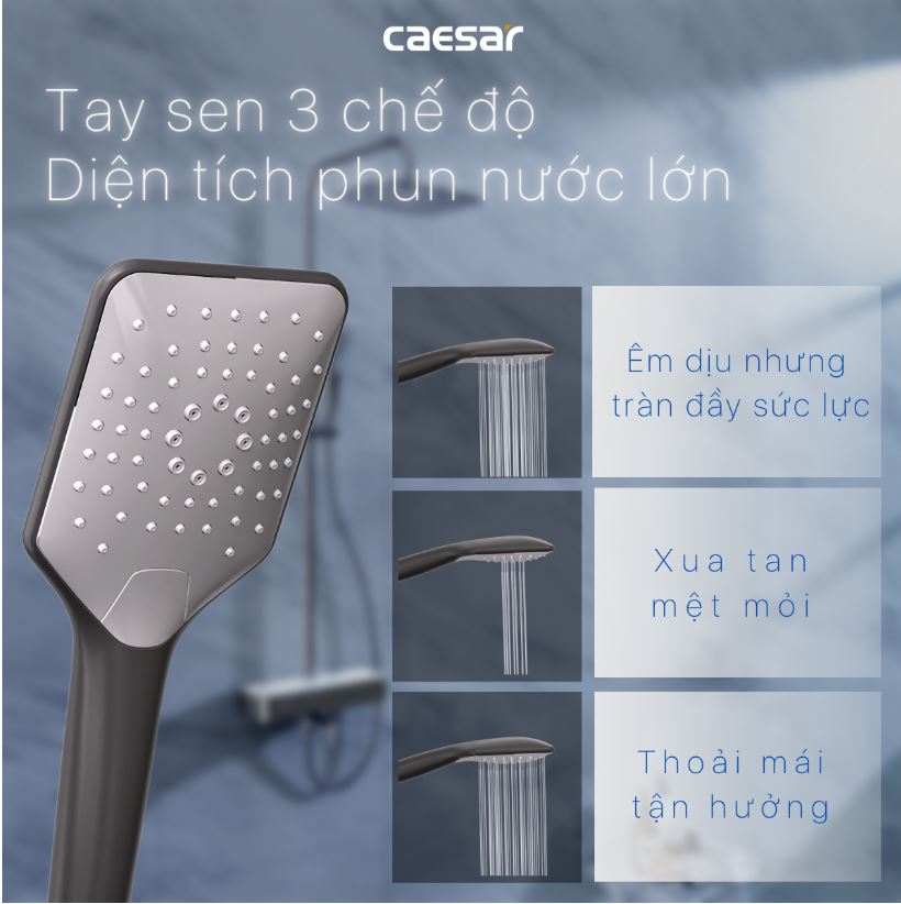 Sen tắm CAESAR được tích hợp công nghệ hiện đại