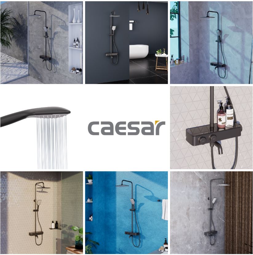 Sen tắm CAESAR thiết kế hiện đại, đa dạng