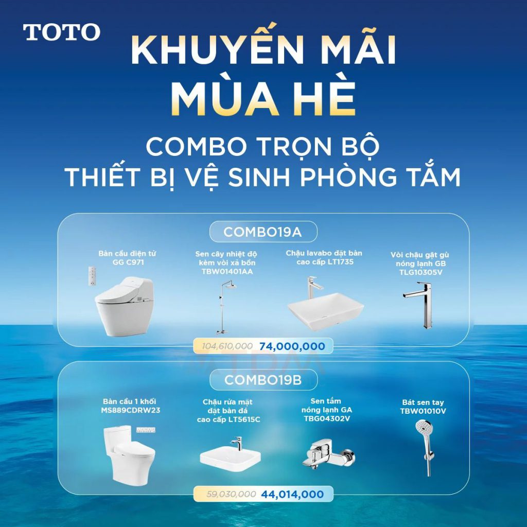 Combo trọn bộ phòng tắm TOTO