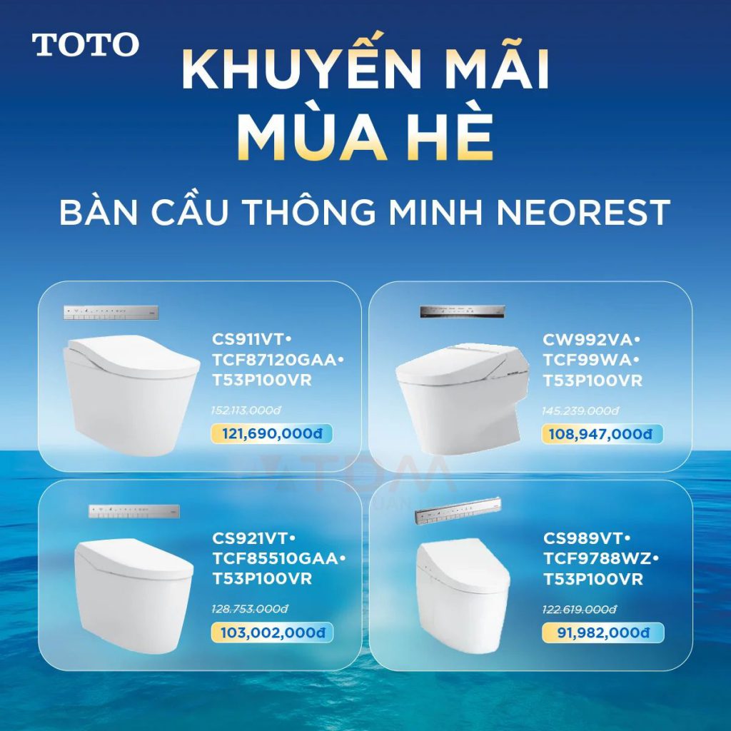 Bàn cầu thông minh NEOREST khuyến mãi hè