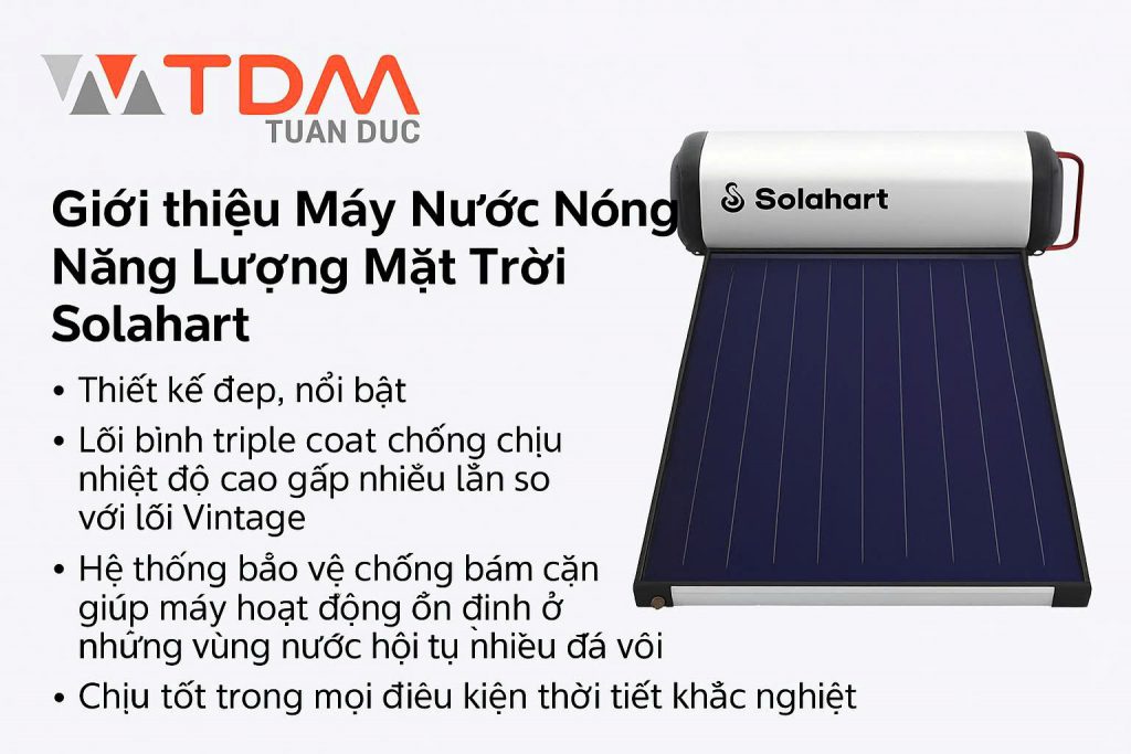 giới thiệu máy nước nóng năng lượng mặt trời Solahart