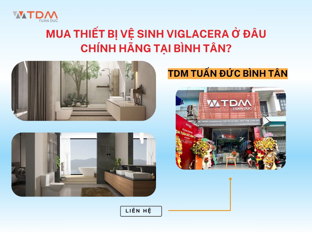 Mua thiết bị vệ sinh Viglacera ở đâu chính hãng tại Bình Tân?