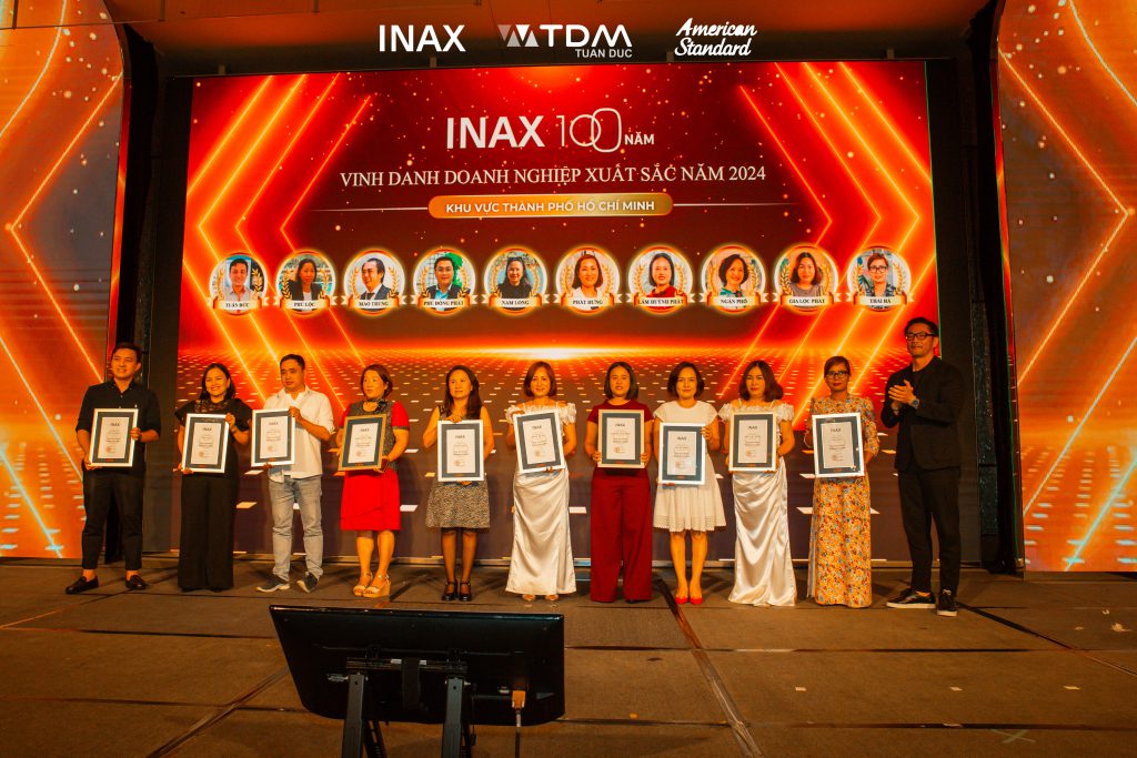 Vinh danh đại lý kinh doanh xuất sắc nhất khu vực TP. HCM 2024 của INAX