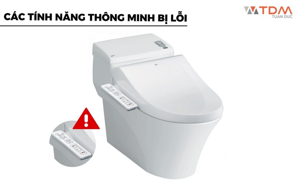 Các tính năng thông minh của nắp rửa bồn cầu bị lỗi