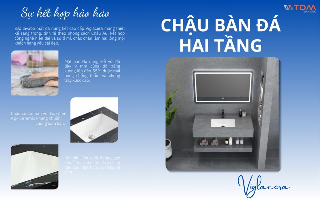 Ưu điểm nổi bật của chậu bàn đá Viglacera