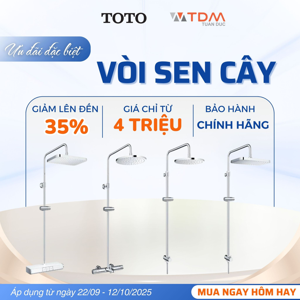Sen cây TOTO – Biến phòng tắm thành spa tại gia