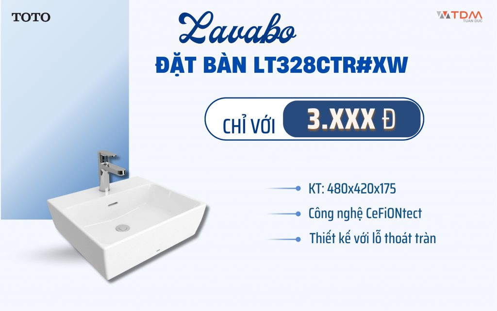 Lavabo đặt bàn TOTO LT328CTR#XW