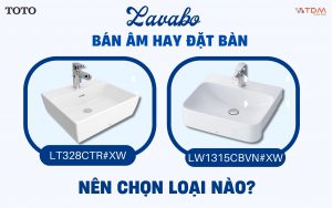 Nên chọn lavabo đặt bàn LT328CTR#XW hay lavabo bán âm LW1315CBVN#XW?