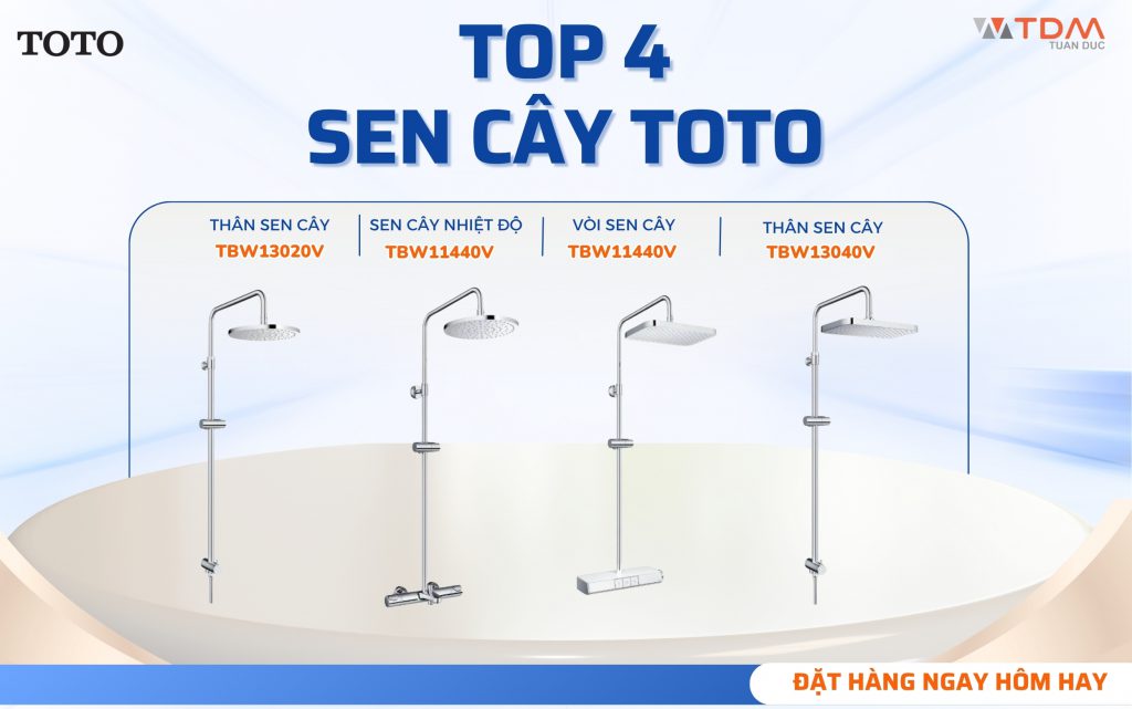 Top 4 mẫu sen cây TOTO mới nhất 2025
