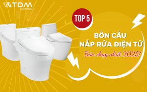 Top 5 bồn cầu nắp rửa điện tử bán chạy nhất 2025