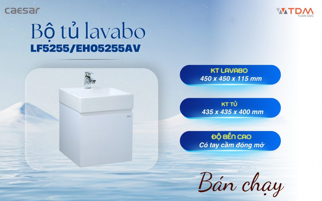 Bộ tủ lavabo Caesar LF5255 / EH05255AV