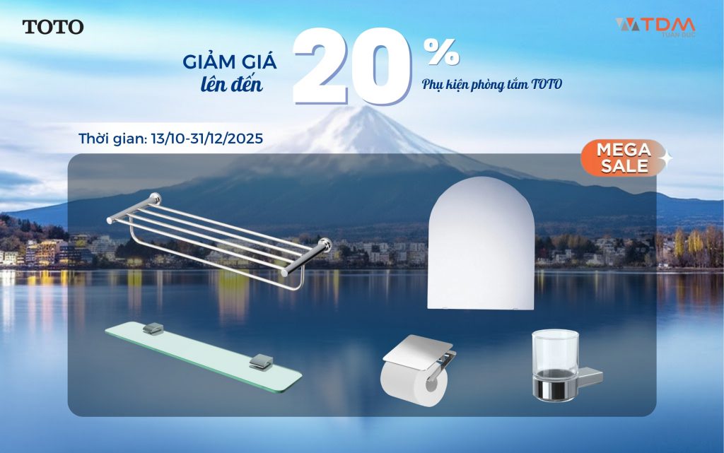 Phụ kiện TOTO giảm đến 30%