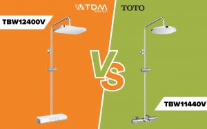 So sánh chi tiết 2 bộ sen cây TOTO TBW12400V và TBW11440V