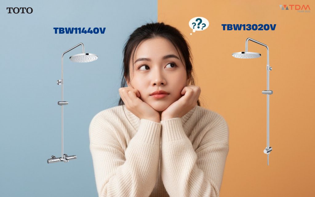 So sánh sen cây TOTO TBW11440V và TBW13020V