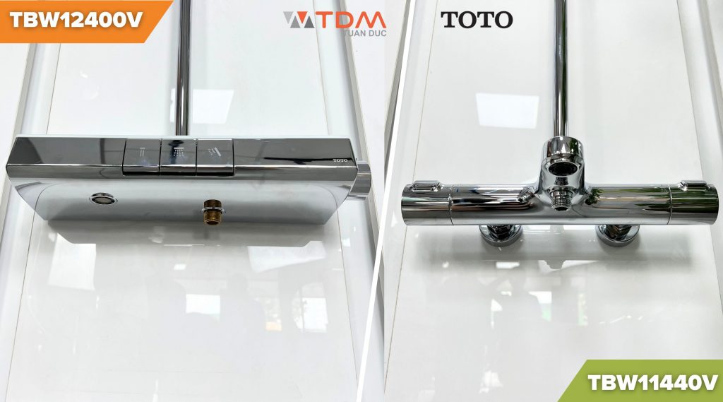 2 Vòi xả xô 2 bộ sen cây TBW12400V và TBW11440V
