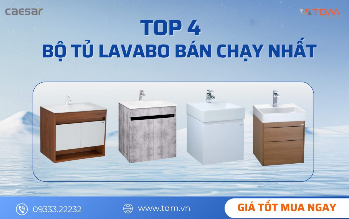 TOP 4 Bộ Tủ Lavabo Caesar Bán Chạy Nhất Tại TDM Tuấn Đức