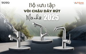 Vòi chậu dây rút TOTO mới nhất 2025