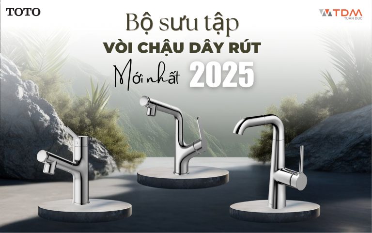 Vòi chậu dây rút TOTO mới nhất 2025