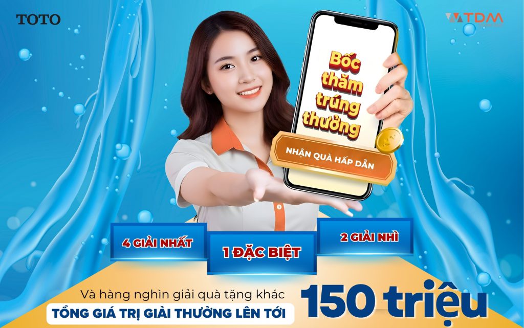 Bốc thăm trúng thưởng - Tổng giá trị giải thưởng lên đến 150 triệu đồng