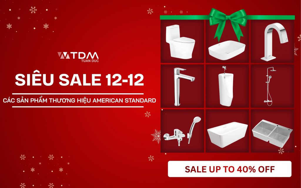 American Standard giảm sâu lên đến 40% trong chương trình siêu sale 12-12