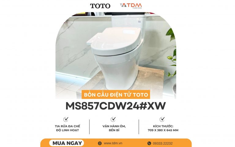 Bồn Cầu Điện Tử TOTO MS857CDW24#XW Washlet TCF33461GAA S2