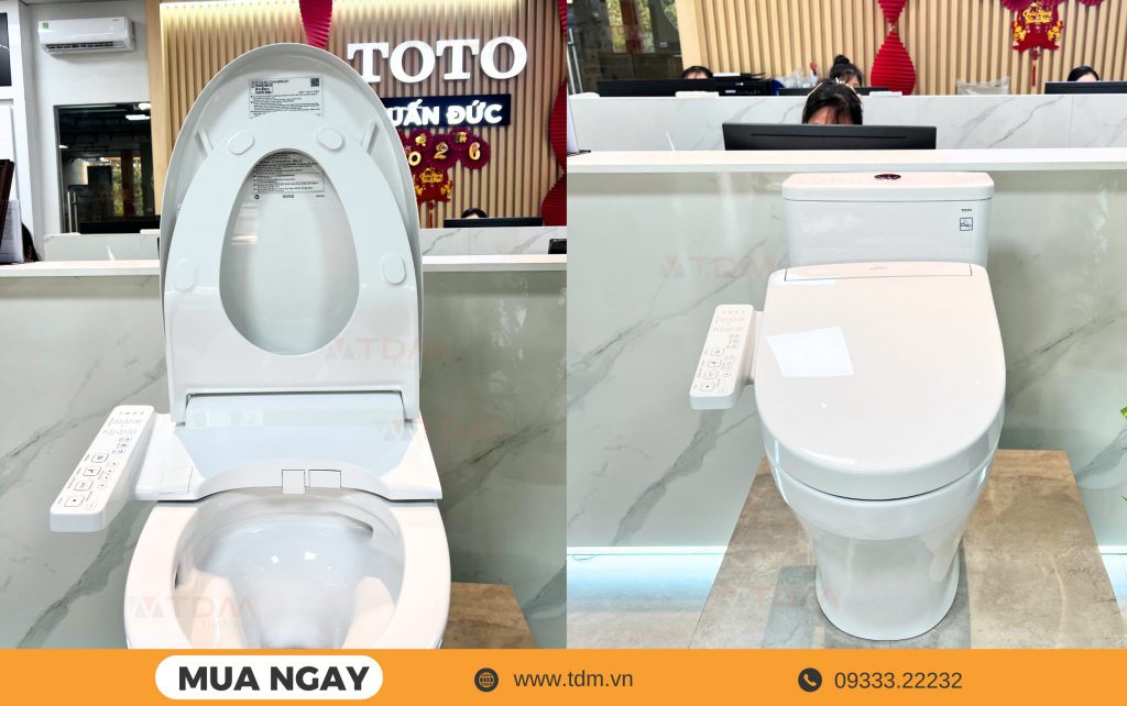 Bồn cầu điện tử TOTO MS857CDW24 đem lại trải nghiệm thoải mái