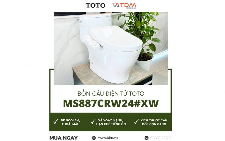 Bồn Cầu Điện Tử TOTO MS887CRW24 Washlet TCF33461GAA S2