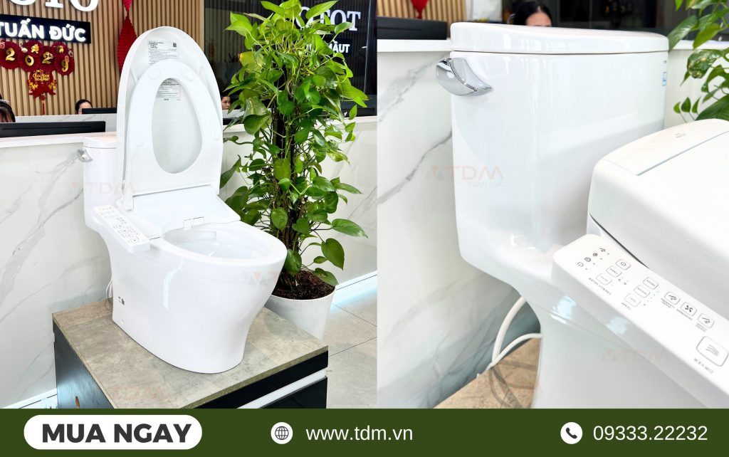 Bồn cầu điện tử TOTO MS887CRW24 đem lại sự tiện nghi sử dụng cho gia đình