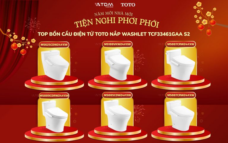 Top Bồn Cầu Điện Tử TOTO Washlet TCF33461GAA S2 Giấu Dây Mới Nhất Cuối Năm 2025