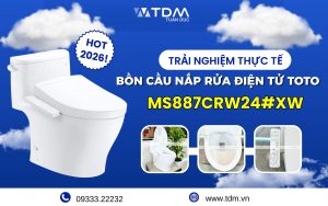 Trải nghiệm thực tế Bồn cầu điện tử TOTO MS887CRW24