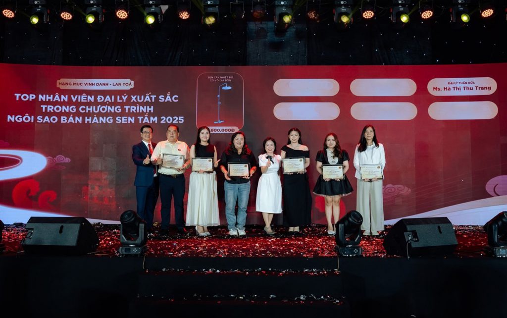 TDM Tuấn Đức đạt danh hiệu "Ngôi Sao Bán Hàng Sen Vòi TOTO 2025"