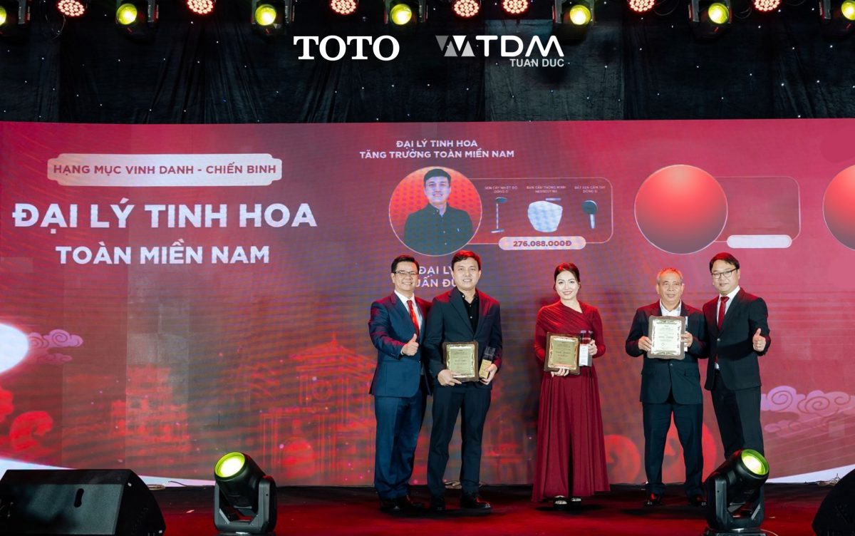 TDM Tuấn Đức – Top 1 đại lý doanh số TOTO Miền Nam và các danh hiệu tiêu biểu năm 2025