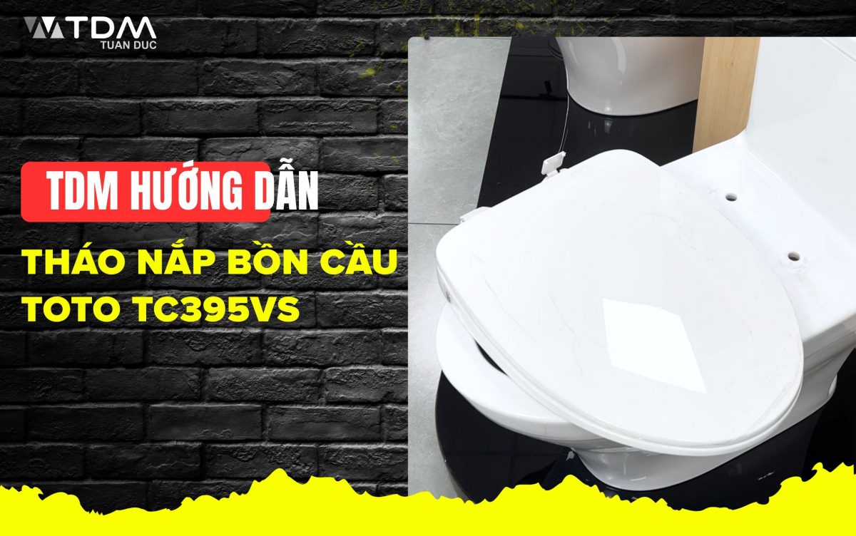 Hướng dẫn tháo nắp bồn cầu TOTO TC395VS an toàn và nhanh chóng tại nhà
