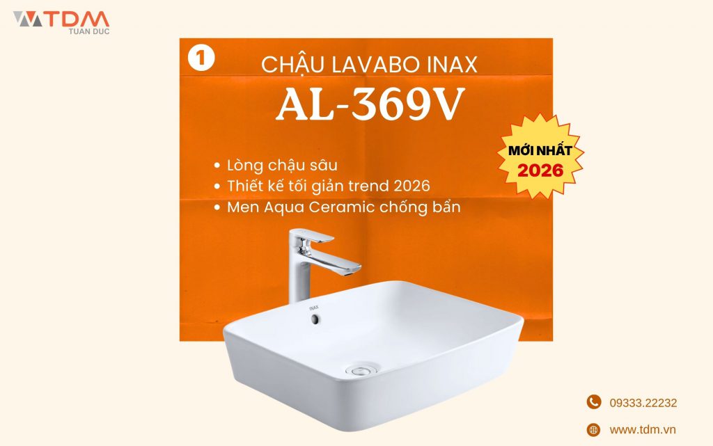 Chậu Lavabo INAX AL-369V mới nhất 2026