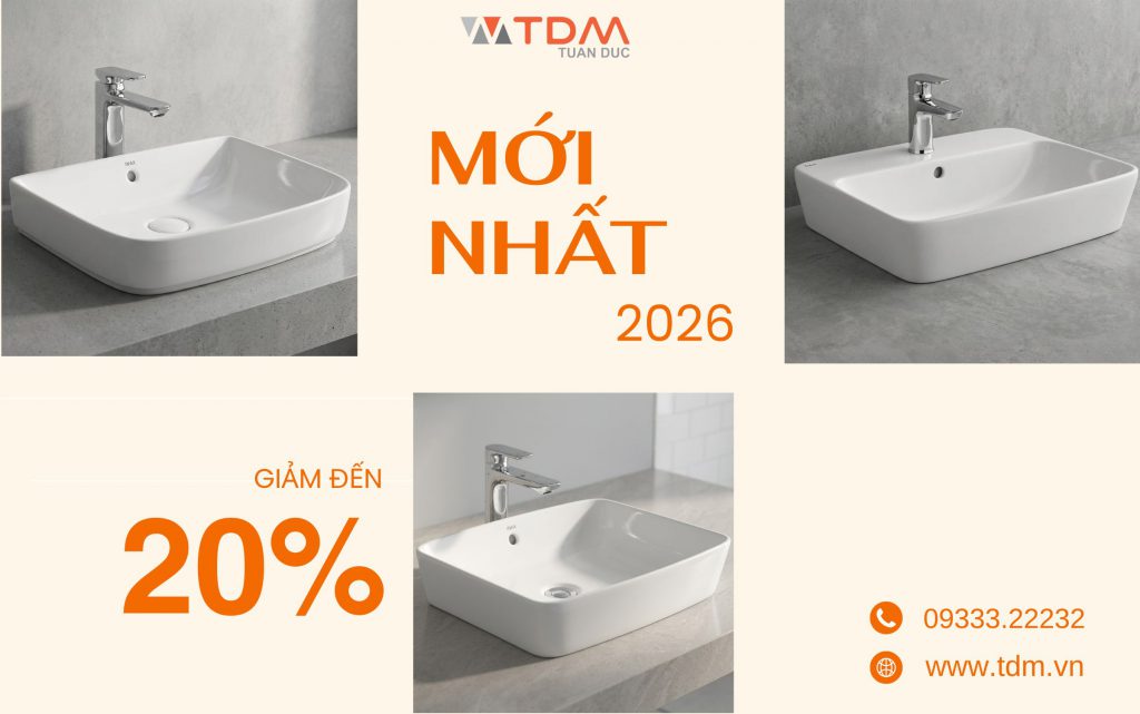 Top 3 chậu lavabo Inax mới nhất 2026 giảm đến 20%