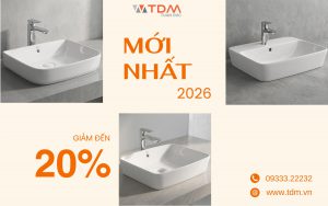 Top 3 chậu lavabo đặt bàn Inax mới nhất 2026