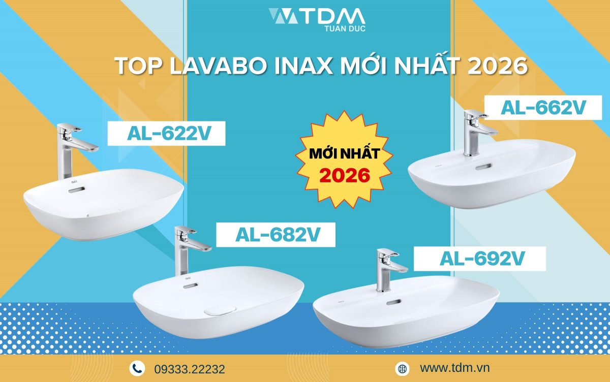 Điểm danh những mẫu Lavabo INAX mới nhất 2026 đáng sở hữu