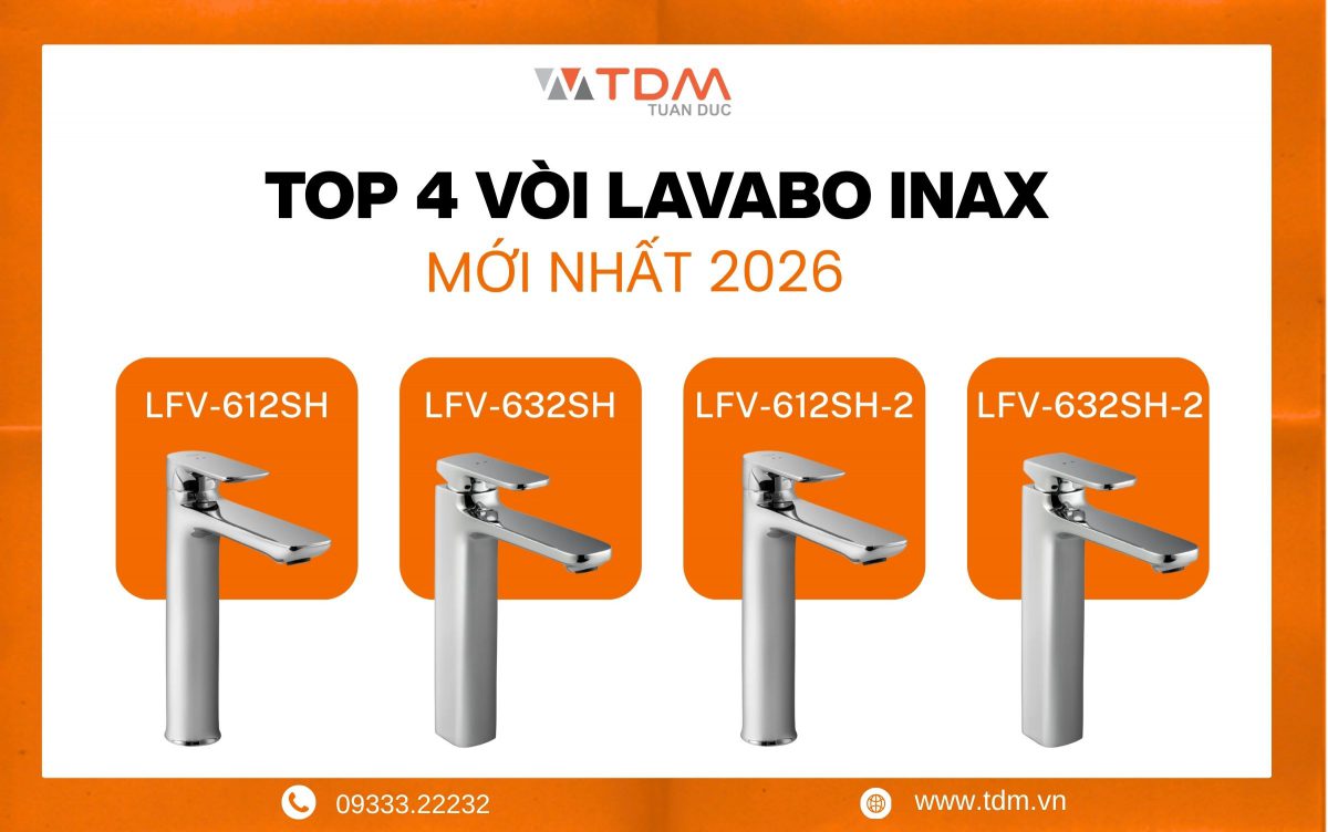 Bộ sưu tập vòi lavabo INAX mới nhất 2026 thân cao đẳng cấp!